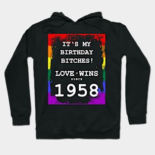 1958 Birthday Gay LGBT Coming Out Hoodie